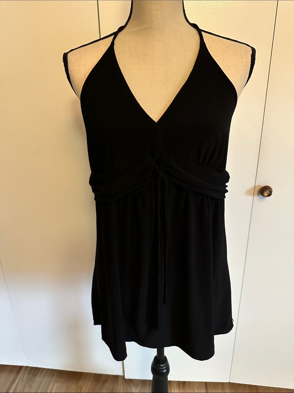 No Boundaries Black Halter V-Neck Camisole